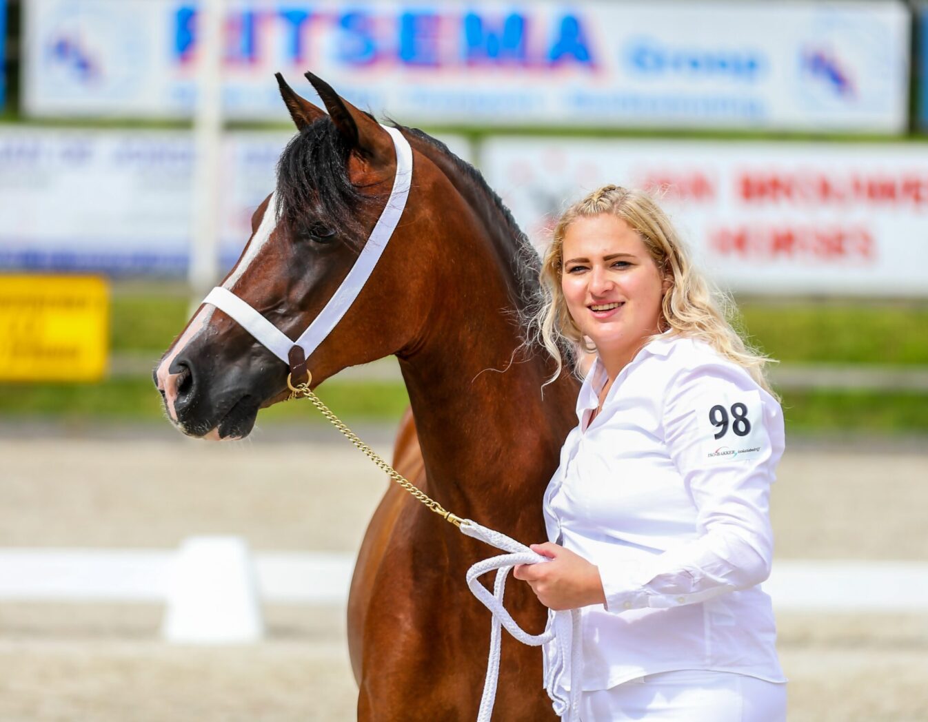 Ilse van der Plaat met Dabernon Sugababe. Foto: Wil Smeets