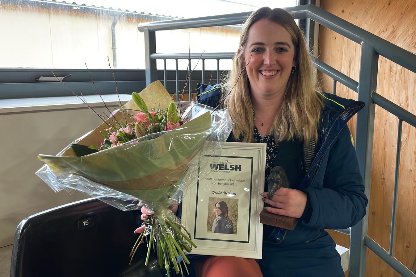 Denise Methorst Vrijwilliger van het Jaar 2022. Foto Marieke Willemstein