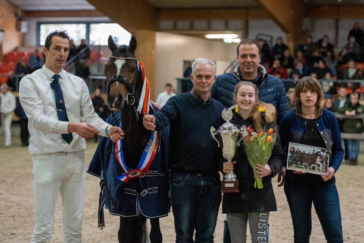 Jan Willem Sloof, Jan van Drie, Dirkjan Leeuwis en verrichtingskampioen Liandro